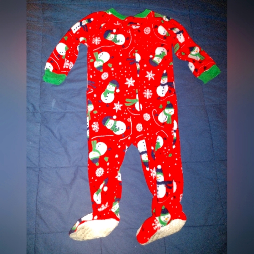 4 for $10 Free Style Christmas Snowman Sleeper Size 12 Months
